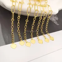 Pulseira de ouro, popular, mulheres, 18k, ouro real, coração, pulseira, ligação combinada, clipe de papel, corrente, charme, pulseira, jóias de ouro puro 18k