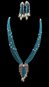 Collier pendentif publicitaire le plus vendu avec long collier de perles hydro, ensemble assorti aux couleurs, pour mariage, avec boucles d'oreilles - Product Image 6