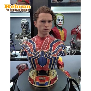 Escultura <span class=keywords><strong>de</strong></span> busto <span class=keywords><strong>de</strong></span> Spider-Man <span class=keywords><strong>de</strong></span> alta calidad, muy vendida, modelo <span class=keywords><strong>de</strong></span> 72 cm <span class=keywords><strong>de</strong></span> altura, <span class=keywords><strong>cabeza</strong></span> <span class=keywords><strong>de</strong></span> silicona, escultura coleccionable para exhibición. - Product Image 1