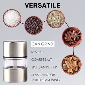 Mini moulin à épices manuel portable, moulin à poivre noir japonais <span class=keywords><strong>de</strong></span> <span class=keywords><strong>poche</strong></span>, saupoudreur d'assaisonnements portatif pour la cuisine domestique - Product Image 4