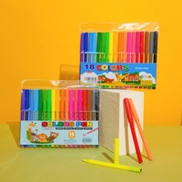 Ensembles colorés de marqueurs d'art multicolores pour enfants et étudiants, stylos à eau, pointes en feutre
