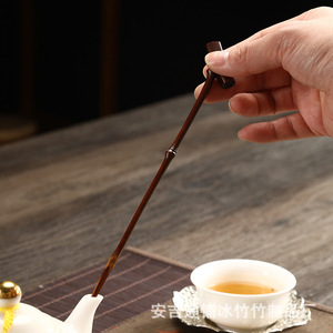 Aiguille à thé en branche de bambou, cuillère à thé, accessoires pour cônes à thé, pique-thé artisanal, cuillère à thé, bec verseur à thé, tamis à thé, six ustensiles pour la cérémonie du thé - Product Image 3