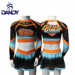 Girl Custom Uniform For Cheerleading With High Quality Sublimation Competition Cheerleading Uniform