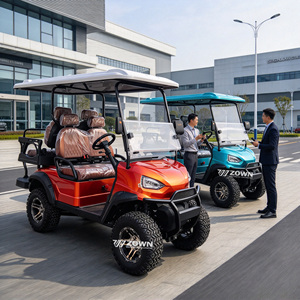 Voiturette de golf électrique ZOWN Custom Upgrade 4 places, châssis haute performance pour la navigation sur terrain accidenté - Product Image 1