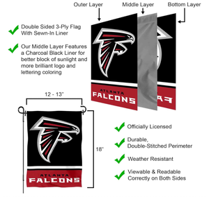 أتلانتا الصقور بالجملة جديدة أرخص سعر عالية الجودة مخصص راية علم الحديقة - Product Image 6