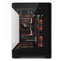 Gabinetes de Computadora para Juegos Micro ATX Nuevos al por Mayor, Cristal Curvo con Vista Completa, Gabinete para PC Gamer, Compatible con Ventilador ARGB, Cubo OEM, Gabinete para Juegos de PC