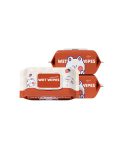 Paquete grande de 80 toallitas húmedas para bebés, tamaño familiar, toallitas para limpiar manos y boca de bebés, toallitas para niños. - Product Image 4