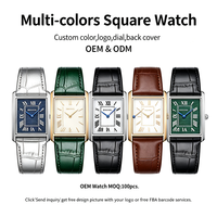 Montre-bracelet à quartz classique intemporelle pour homme, bracelet en cuir de 20 mm, boîtier en acier inoxydable, cadran en cristal saphir, pour usage quotidien professionnel