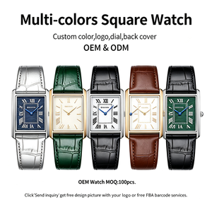 Reloj de Pulsera de Cuarzo Clásico y Atemporal para Hombre, Correa de Cuero de 20 mm, Caja de Acero Inoxidable, Esfera de Cristal de Zafiro, para Uso Diario y de Negocios - Product Image 3