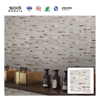 Mosaïque Hexagonale Auto-Adhésive Couleurs Mélangées en Aluminium, Carreaux Muraux et de Sol Amovibles pour Crédence de Cuisine