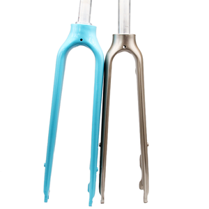 Fourche rigide One Piece 29er conique en acier allié 700c 27.5 Thru Axle 26 MTB Blue Steerer pour <span class=keywords><strong>BMX</strong></span> Cruisers Kids Bikes - Product Image 6