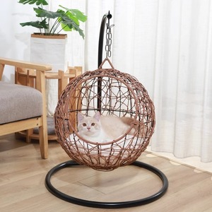Cat Nook Woven Four Seasons Universal Cat Litter Box <b>Swing</b> Chair Summer <b>Hammock</b> Semi-Enclosed Pet Nest Cat Cage Villa Dog Nest - Product Image 3