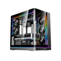 Venta Directa de Fábrica, Caja de PC para Juegos ATX de Torre Media con Vidrio Templado y Construcción de Acero para Uso de Escritorio