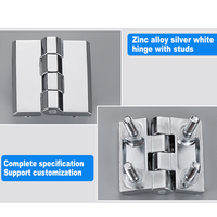 Charnière de verrouillage robuste moderne pliable M5 M6 M8 en acier inoxydable noir et alliage de zinc pour portail en aluminium robuste