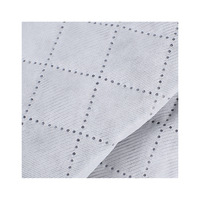 Tissu matelassé diagonal en velours imperméable tricoté en gros, 100% polyester, uni, imprimé, textile de maison
