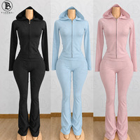 Robe pull en maille pour femme, logo personnalisé, style Y2K, moulante, à manches longues, avec poche, ensemble en maille polaire assorti