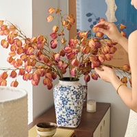 Li015 Fleurs artificielles de luxe légères en forme de lanterne, idéales pour décorer les sols du salon et de l'entrée, mariage