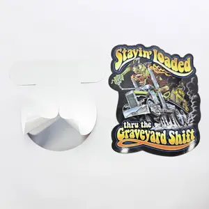 Crack Easy adesivi personalizzati di alta qualità durevole resistente ai raggi UV adesivi con Logo fustellato impermeabile vinile PVC autoadesivo