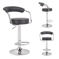 Höhe 360 Grad drehbar verstellbar drehbar Luxus High Kitchen Counter Hocker Lift Metall Leder Pu Modern Bar Chair