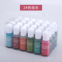 Timesrui 24 couleurs Art polyuréthane UV Transparent résine liquide Pigment pour résine fabrication de bijoux AB résine cristal goutte colle