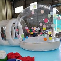 Cabine à monnaie gonflable portable en PVC, machine à billets gonflable, cube à bulles commercial