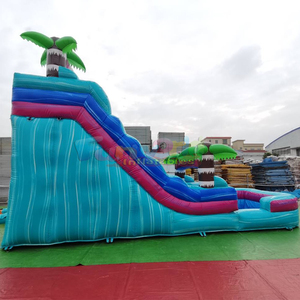 Backyard party jumpers bounce house toboggan aquatique gonflable tropical <b>inflatable</b> water slide for kids - Product Image 3