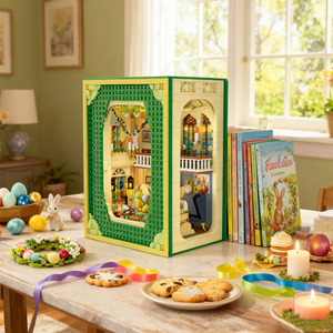 Set <span class=keywords><strong>de</strong></span> Bloques <span class=keywords><strong>de</strong></span> Construcción Personalizado para Rincón <span class=keywords><strong>de</strong></span> Lectura <span class=keywords><strong>de</strong></span> Pascua, Diorama Plegable DIY <span class=keywords><strong>de</strong></span> Estantería con Conejo, Jardín e Iglesia, Juguete <span class=keywords><strong>de</strong></span> Interior, Regalo <span class=keywords><strong>al</strong></span> <span class=keywords><strong>por</strong></span> <span class=keywords><strong>Mayor</strong></span> - Product Image 3