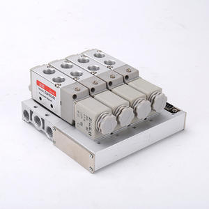 Conjunto de Válvulas Integradas ZL6102-02, Base de Colector Neumático con Solenoide para Tubo de 8mm, Nuevo, Circuito Electromagnético - Product Image 1