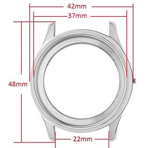 Caja de reloj clásica de acero inoxidable 316L de 42 mm con logotipo personalizado, pulida y cepillada, para movimiento Miyota / Swiss - Product Image 3