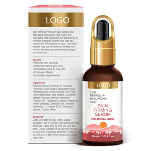 Suero Reafirmante de Piel Antienvejecimiento de Marca Privada al 2.5% para Reducir Poros, Suero Facial Líquido Blanqueador con Vitamina <span class=keywords><strong>E</strong></span>, B5 y <span class=keywords><strong>Aloe</strong></span> <span class=keywords><strong>Vera</strong></span> - Product Image 2