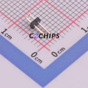 1271WV-2P Pin Header Through hole Component (THT),P=1.27mm Connector 1x2P 1.27mm Pin Header Through Hole - Product Image 2