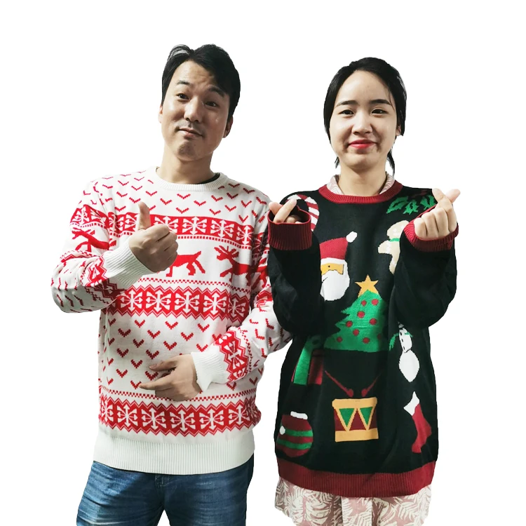 도매 주문 xmas 재미있은 뜨개질을 한 추악한 크리스마스 잠바 스웨터 남녀 공통