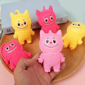 Jouet lumineux en forme de boule de poils de chaton, en silicone, doux, anti-stress, pour enfants de 2 à 4 ans, unisexe - Product Image 3