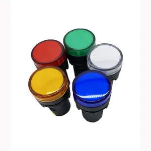 DC 12V 24V AC 110V 220V 22mm AD16 del cicalino istantaneo della lampada di segnalazione della luce di segnalazione della luce di segnalazione del LED di giallo verde rosso rosso di AD116-22DS MS