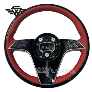Para volante de cuero rojo estilo <span class=keywords><strong>Maybach</strong></span> para <span class=keywords><strong>mercedes</strong></span>-<span class=keywords><strong>benz</strong></span> Clase S W222 W223 GLS <span class=keywords><strong>600</strong></span> AMG S63 Actualización de coche personalizada de lujo - Product Image 1
