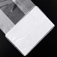 Sacs en cellophane à fond plat avec soufflet, résistants à l'humidité, de qualité alimentaire, avec insert en papier pour aliments pour animaux, aliments en conserve et chewing-gum
