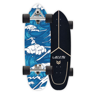 <span class=keywords><strong>Longboard</strong></span> complet de style rétro KRD SEN pour le surf sur route en bois d'érable, idéal pour les jeunes, pour une utilisation en extérieur, sur la rue et en compétition - Product Image 1