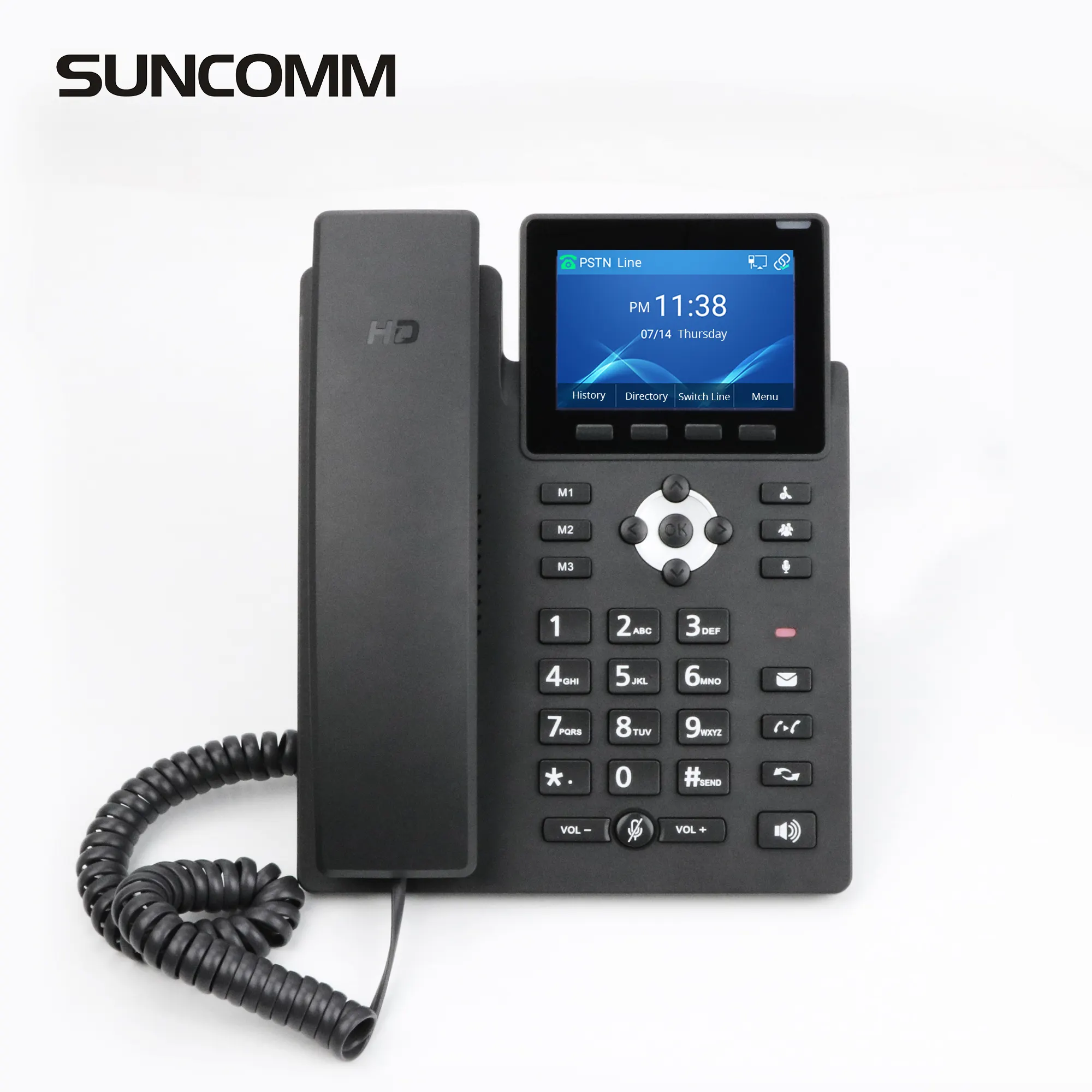 Hot selling SUNCOMM SC135 Voip phone systems POE 3.5 Inch Color Screen Android WiFi 2.4G IP Phone for enterprise