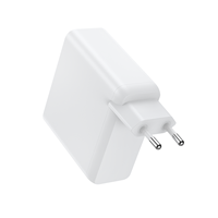Chargeur mural PD100W à port unique certifié CE RoHS, prise EU, PD3.0QC3.0 Type-C GaN, alimentation stable ignifuge pour ordinateur portable
