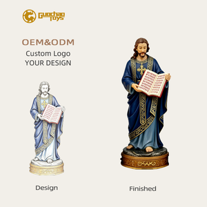 Figurine chrétienne de Jésus-Christ en résine personnalisée OEM professionnelle, figurine sacrée pour la décoration de l'autel de l'église, vente en gros GC038 personnalisée L - Product Image 1