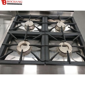 موقد غاز بأربعة شعلات مع فرن بسعر المصنع، موقد غاز تجاري مع فرن للحوم والخضروات - Product Image 5