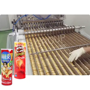 Machines de cuisson de chips/équipement de chips de type Pringle, célèbre interrupteur à clé en acier chinois, entraînement inoxydable