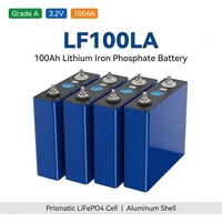 Sel Baterai LiFePO4 Profesional LF100LA 3.2V 100Ah Kelas LFP Grade A, Sel Prismatic Isi Ulang Siklus Dalam untuk Kendaraan Listrik EV