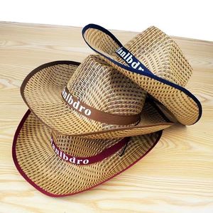 <span class=keywords><strong>Sombrero</strong></span> Panamá de Paja con Ala Enrollable y Protección UV para Verano, <span class=keywords><strong>Sombrero</strong></span> de <span class=keywords><strong>Vaquero</strong></span> Personalizado con Logotipo, <span class=keywords><strong>Sombrero</strong></span> de Paja para Playa y Sol para Hombre - Product Image 3