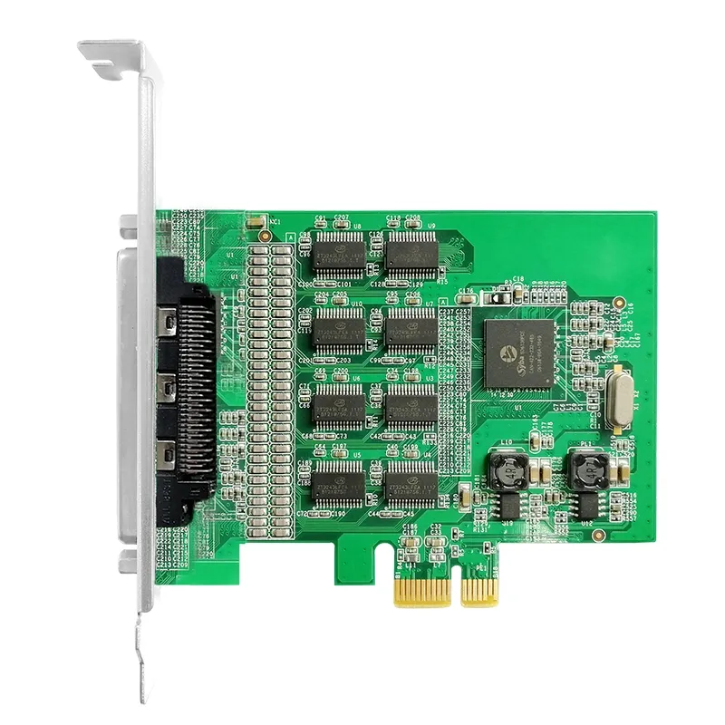 Linkreal 8-Port DB9 Serie RS-232 Scheda PCI Express x1 Seriale Schede Hub con Staffa a basso profilo per POS E ATM Applicazioni