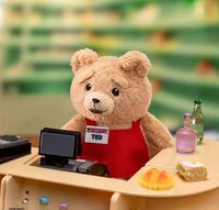 Nouveau produit : 8 pièces/boîte – Authentiques figurines Teddy Bear Ted 2 Baby Ted Series – Boîte mystère – Adorables poupées en peluche – Porte-clés – Pendentifs en peluche articulés