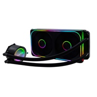 Ventilateur de refroidissement ARGB intégré Manmu 240 pour châssis d'ordinateur, refroidisseur de processeur, radiateur, ventilateur de boîtier de jeu coloré, réversible