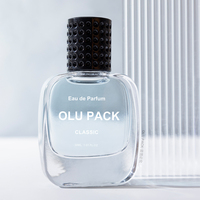 Haute qualité bonne vente luxe 30ml 50ml 100ml plat Rectangle bouteille de parfum en verre transparent avec col à sertir