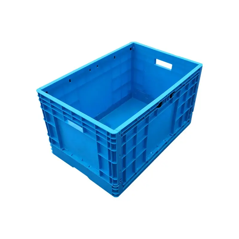 Tote Omzet Gerecycled Fruit Gestapelde Doos Plastic Zegel Voor Omzet Box Blue Omzet Box