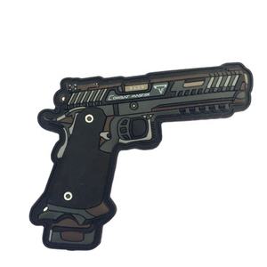 フックアンドループさまざまなガンラバーパッチピストルベルクロロゴカスタマイズ - Product Image 1